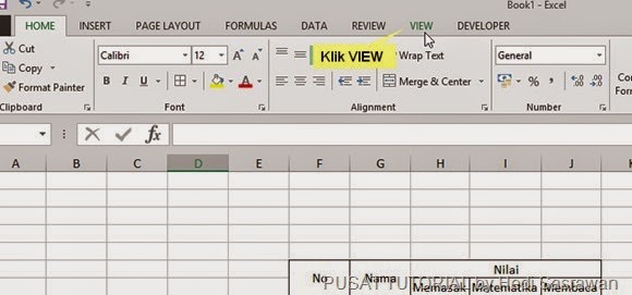 Cara Menghilangkan Garis Kotak-Kotak Pada Microsoft Office Excel 1