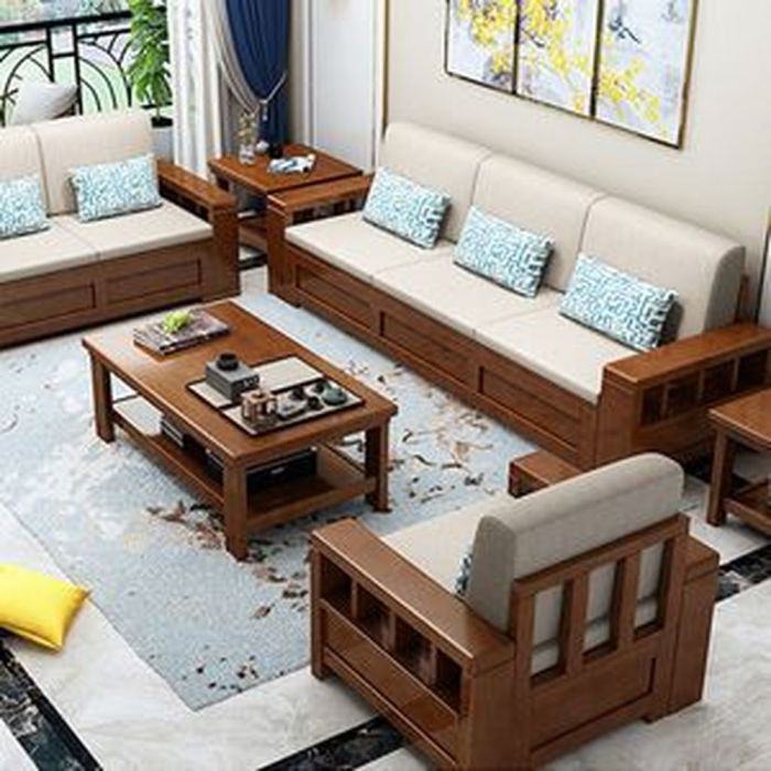 Teak fabric sofaset chesterfield hyderabad sectional cheap