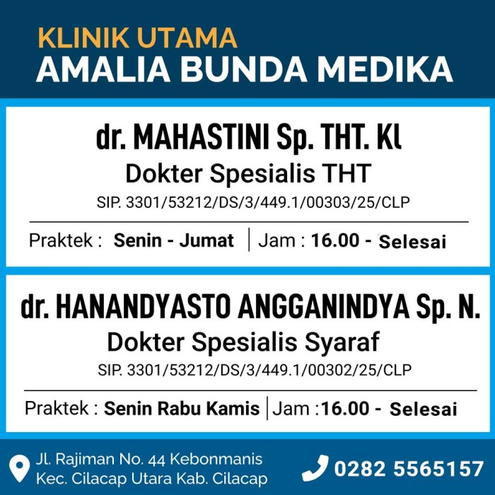 Jadwal dokter untuk pemeriksaan rutin di Medan