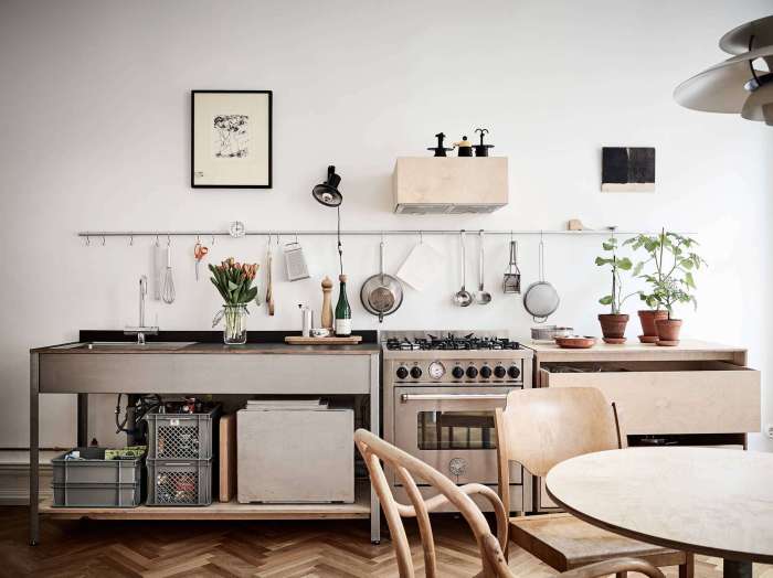 Kitchen scandinavian remodelista swedish storage rail grundtal kitchens ikea deconstructed stadshem stainless restaurant rails design steal look system ultimate range