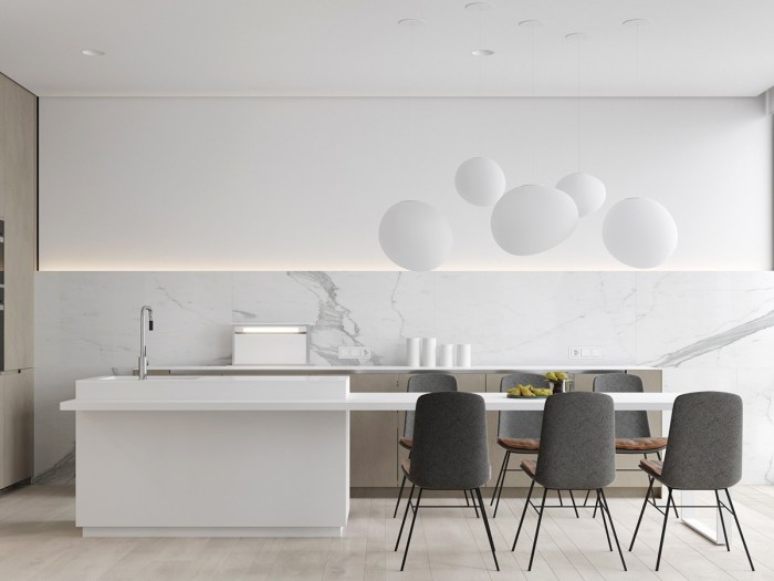 Marble luxury kitchen white kitchens architecture marvellous spell grey minimal m3 visualizer taupe